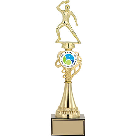 ODAK KUPA - Figürlü Kupalar - Masa Tenisi Erkek Figürlü Kupalar FG-034 A - 37 cm