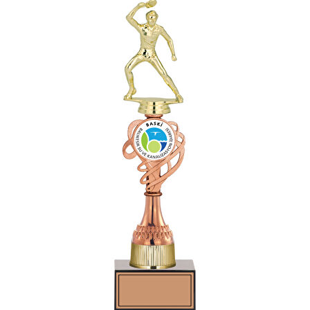 ODAK KUPA - Figürlü Kupalar - Masa Tenisi Erkek Figürlü Kupalar FG-036 C - 36 cm