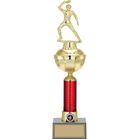 ODAK KUPA - Figürlü Kupalar - Masa Tenisi Erkek Figürlü Kupalar FG-053 B - 42 cm