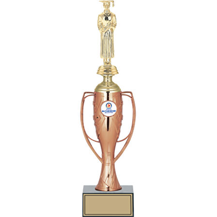 ODAK KUPA - Figürlü Kupalar - Mezuniyet Erkek Figürlü Kupalar FG-025 C - 38 cm