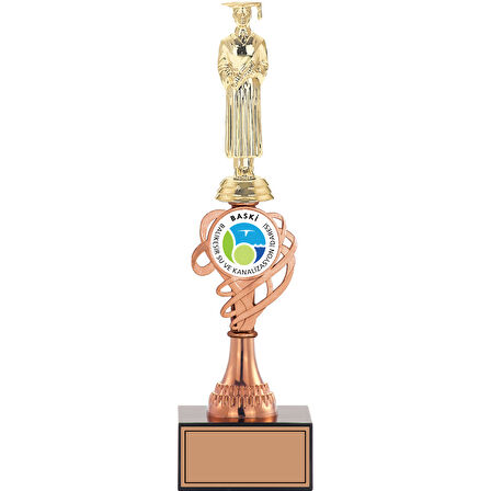 ODAK KUPA - Figürlü Kupalar - Mezuniyet Erkek Figürlü Kupalar FG-034 C - 34 cm