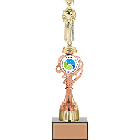 ODAK KUPA - Figürlü Kupalar - Mezuniyet Erkek Figürlü Kupalar FG-036 C - 37 cm