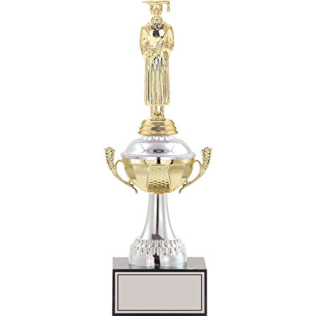 ODAK KUPA - Figürlü Kupalar - Mezuniyet Erkek Figürlü Kupalar FG-046 B - 33 cm