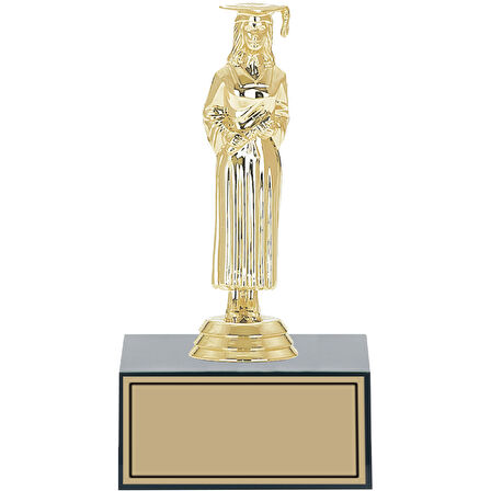 ODAK KUPA - Figürlü Kupalar - Mezuniyet Kadın Figürlü Kupalar FG-001 C - 17 cm