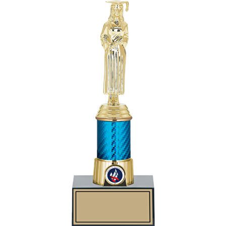 ODAK KUPA - Figürlü Kupalar - Mezuniyet Kadın Figürlü Kupalar FG-005 C - 27 cm