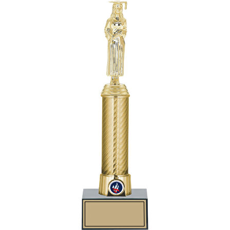 ODAK KUPA - Figürlü Kupalar - Mezuniyet Kadın Figürlü Kupalar FG-008 A - 34 cm