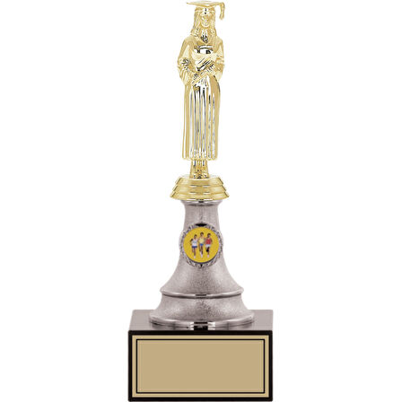 ODAK KUPA - Figürlü Kupalar - Mezuniyet Kadın Figürlü Kupalar FG-010 B - 27 cm