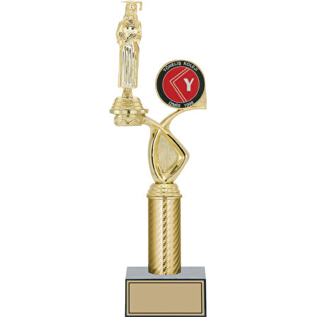 ODAK KUPA - Figürlü Kupalar - Mezuniyet Kadın Figürlü Kupalar FG-015 B - 37 cm