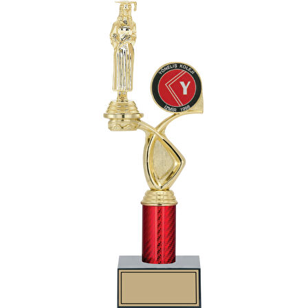 ODAK KUPA - Figürlü Kupalar - Mezuniyet Kadın Figürlü Kupalar FG-016 C - 35 cm