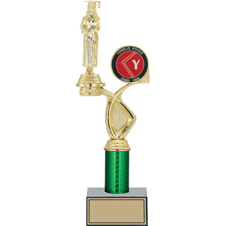 ODAK KUPA - Figürlü Kupalar - Mezuniyet Kadın Figürlü Kupalar FG-018 C - 35 cm