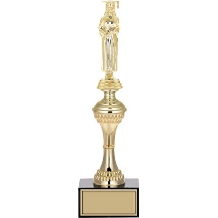 ODAK KUPA - Figürlü Kupalar - Mezuniyet Kadın Figürlü Kupalar FG-029 C - 33 cm