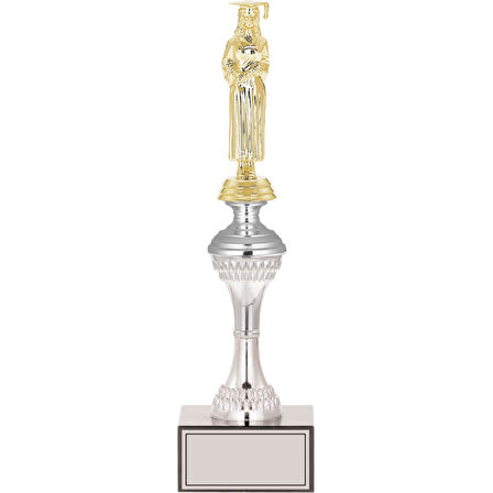 ODAK KUPA - Figürlü Kupalar - Mezuniyet Kadın Figürlü Kupalar FG-030 C - 33 cm