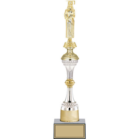 ODAK KUPA - Figürlü Kupalar - Mezuniyet Kadın Figürlü Kupalar FG-032 B - 43 cm