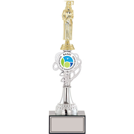 ODAK KUPA - Figürlü Kupalar - Mezuniyet Kadın Figürlü Kupalar FG-034 B - 36 cm