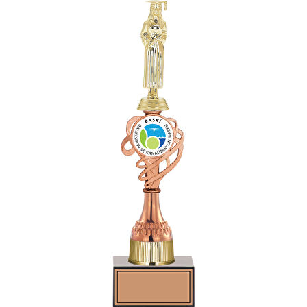 ODAK KUPA - Figürlü Kupalar - Mezuniyet Kadın Figürlü Kupalar FG-036 C - 37 cm