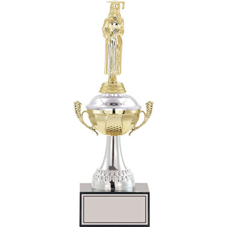 ODAK KUPA - Figürlü Kupalar - Mezuniyet Kadın Figürlü Kupalar FG-046 B - 33 cm