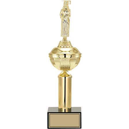 ODAK KUPA - Figürlü Kupalar - Mezuniyet Kadın Figürlü Kupalar FG-047 C - 39 cm