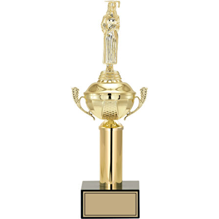 ODAK KUPA - Figürlü Kupalar - Mezuniyet Kadın Figürlü Kupalar FG-048 C - 39 cm