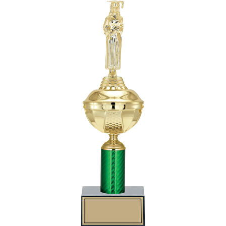 ODAK KUPA - Figürlü Kupalar - Mezuniyet Kadın Figürlü Kupalar FG-049 C - 37 cm