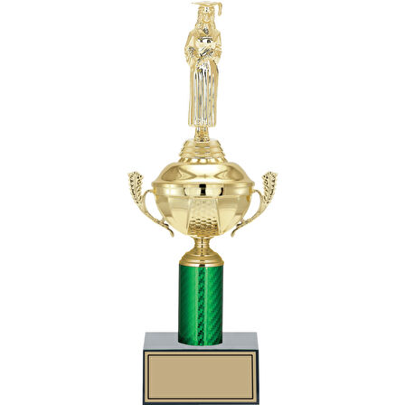 ODAK KUPA - Figürlü Kupalar - Mezuniyet Kadın Figürlü Kupalar FG-050 C - 37 cm