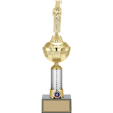 ODAK KUPA - Figürlü Kupalar - Mezuniyet Kadın Figürlü Kupalar FG-057 C - 41 cm