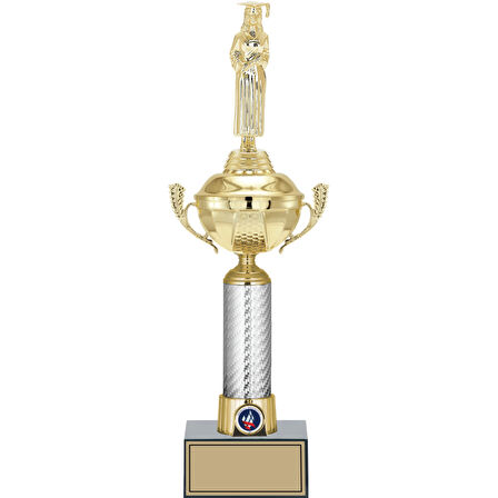 ODAK KUPA - Figürlü Kupalar - Mezuniyet Kadın Figürlü Kupalar FG-058 B - 43 cm