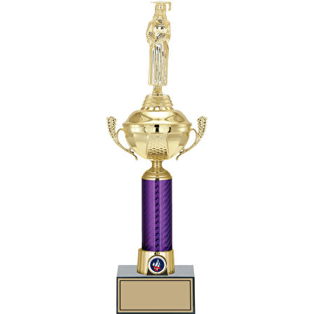 ODAK KUPA - Figürlü Kupalar - Mezuniyet Kadın Figürlü Kupalar FG-060 B - 43 cm
