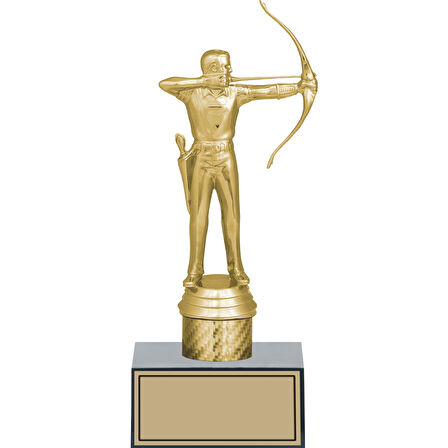 ODAK KUPA - Figürlü Kupalar - Okçu Figürlü Kupalar FG-001 B - 21 cm