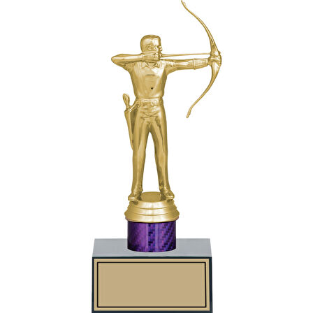 ODAK KUPA - Figürlü Kupalar - Okçu Figürlü Kupalar FG-002 C - 21 cm