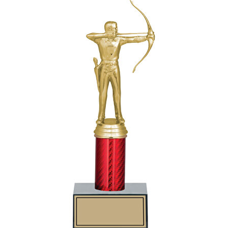 ODAK KUPA - Figürlü Kupalar - Okçu Figürlü Kupalar FG-004 B - 26 cm