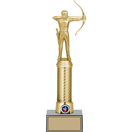 ODAK KUPA - Figürlü Kupalar - Okçu Figürlü Kupalar FG-008 B - 32 cm