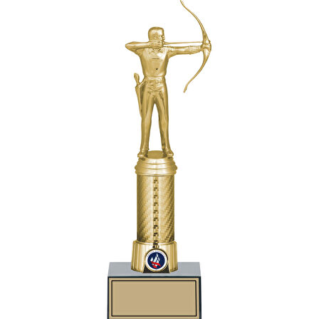 ODAK KUPA - Figürlü Kupalar - Okçu Figürlü Kupalar FG-008 C - 29 cm