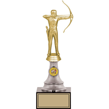 ODAK KUPA - Figürlü Kupalar - Okçu Figürlü Kupalar FG-010 A - 28 cm