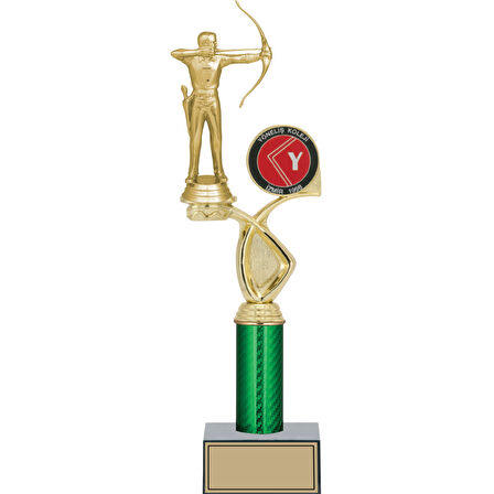 ODAK KUPA - Figürlü Kupalar - Okçu Figürlü Kupalar FG-018 B - 38 cm