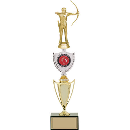 ODAK KUPA - Figürlü Kupalar - Okçu Figürlü Kupalar FG-042 C - 43 cm