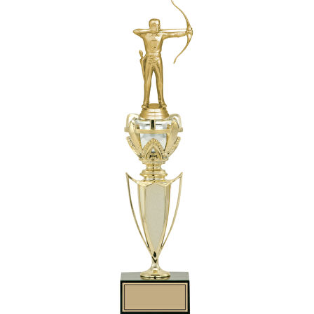 ODAK KUPA - Figürlü Kupalar - Okçu Figürlü Kupalar FG-044 B - 41 cm