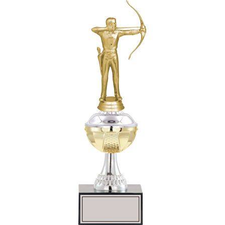 ODAK KUPA - Figürlü Kupalar - Okçu Figürlü Kupalar FG-045 C - 31 cm