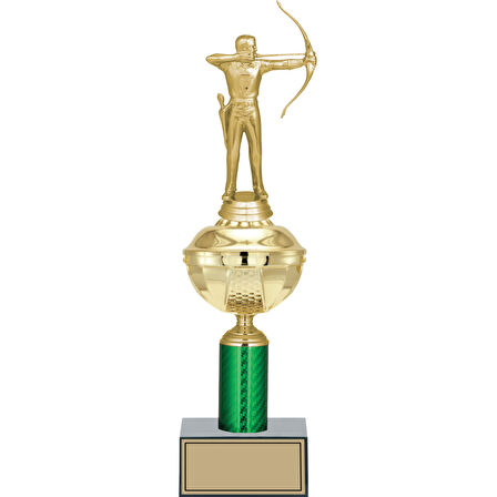 ODAK KUPA - Figürlü Kupalar - Okçu Figürlü Kupalar FG-049 C - 37 cm