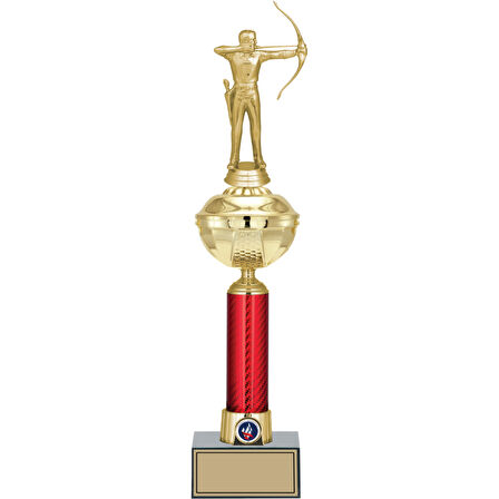 ODAK KUPA - Figürlü Kupalar - Okçu Figürlü Kupalar FG-053 A - 46 cm