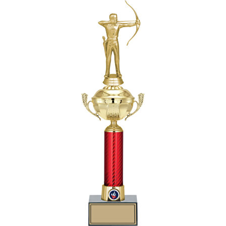 ODAK KUPA - Figürlü Kupalar - Okçu Figürlü Kupalar FG-054 A - 46 cm