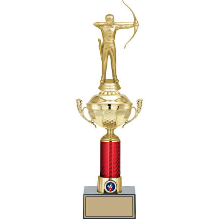 ODAK KUPA - Figürlü Kupalar - Okçu Figürlü Kupalar FG-054 C - 41 cm