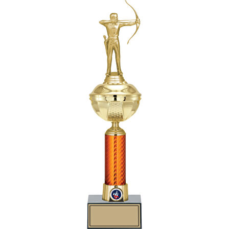 ODAK KUPA - Figürlü Kupalar - Okçu Figürlü Kupalar FG-055 B - 44 cm