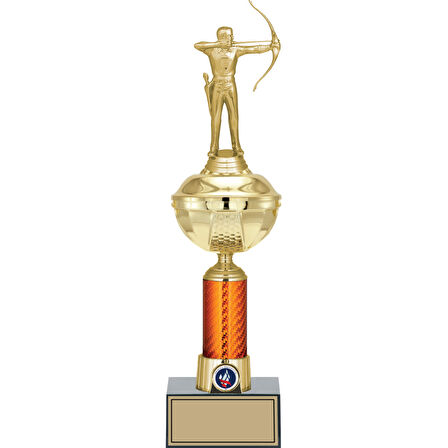 ODAK KUPA - Figürlü Kupalar - Okçu Figürlü Kupalar FG-055 C - 41 cm