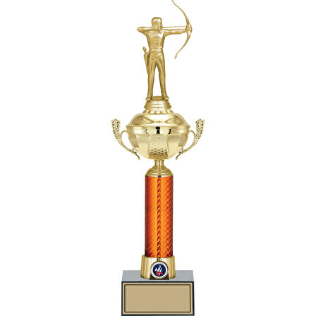 ODAK KUPA - Figürlü Kupalar - Okçu Figürlü Kupalar FG-056 A - 46 cm