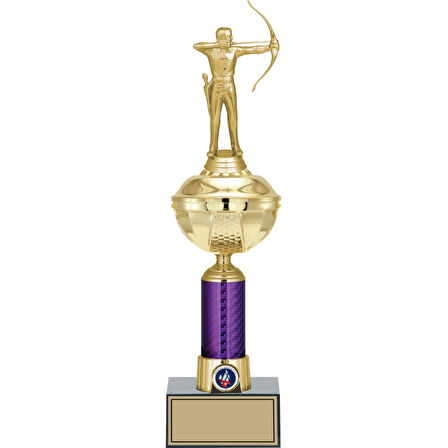 ODAK KUPA - Figürlü Kupalar - Okçu Figürlü Kupalar FG-059 C - 41 cm