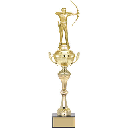 ODAK KUPA - Figürlü Kupalar - Okçu Figürlü Kupalar FG-062 B - 48 cm