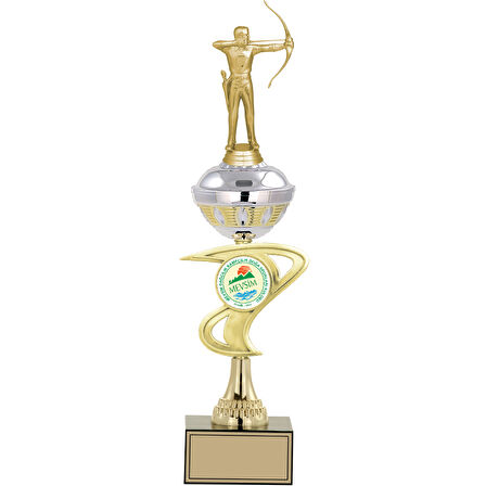 ODAK KUPA - Figürlü Kupalar - Okçu Figürlü Kupalar FG-065 C - 44 cm
