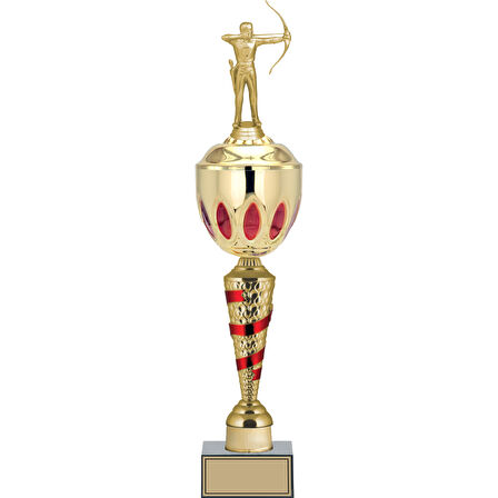 ODAK KUPA - Figürlü Kupalar - Okçu Figürlü Kupalar FG-086 C - 56 cm