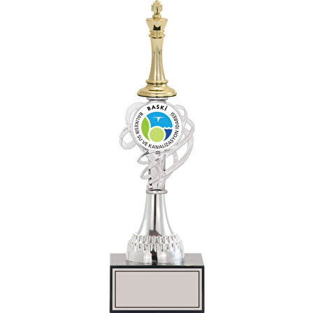 ODAK KUPA - Figürlü Kupalar - Satranç Figürlü Kupalar FG-034 B - 33 cm