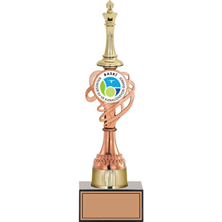 ODAK KUPA - Figürlü Kupalar - Satranç Figürlü Kupalar FG-036 C - 34 cm